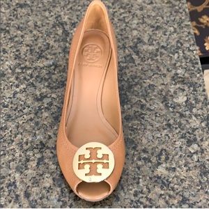 Tory Burch Peep Toe Wedge